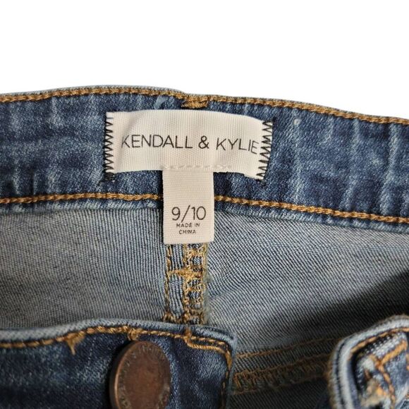 Kendall & Kylie Stretchy Distressed Denim Blue Jeans EXCELLENT Condition! - Picture 7 of 11